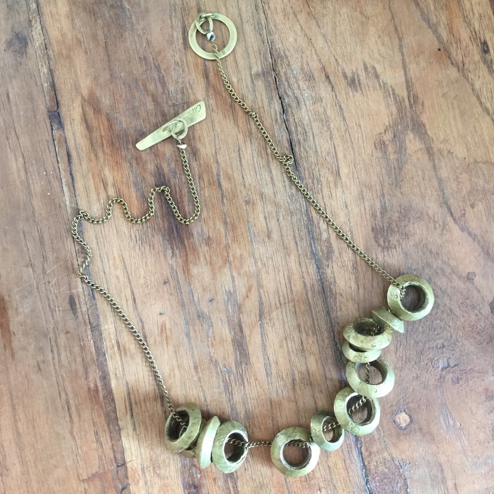 Citrine Bronze African Necklace